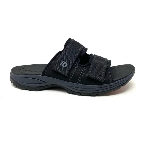 Dunham Black Newport Men’s Water-Friendly Slide Sandals NIB