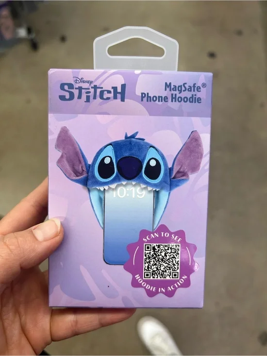 NWT Disney Stitch MagSafe Phone Hoodie