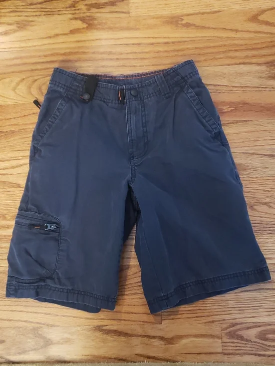 GAP Navy Blue Cargo Shorts With Adjustable Waist Size: 8