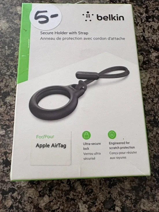 belkin Black Secure Holder with Loop Strap for Apple AirTag