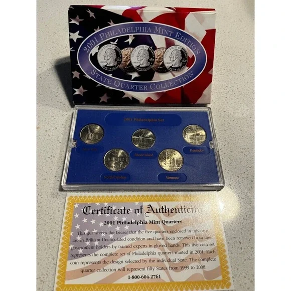 2001 Philadelphia Mint‎ Edition State Quarter Collection New