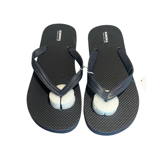 Sonoma Flip Flops Mens Large (10-11) Dark Navy Blue Summer Sandals NWT