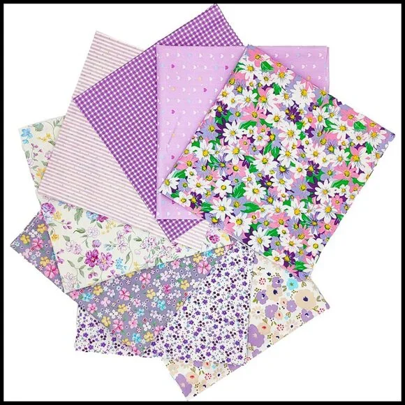 Pre-Cut Cotton Fabric Squares for Quilting Sewing Crafting DIY Projects