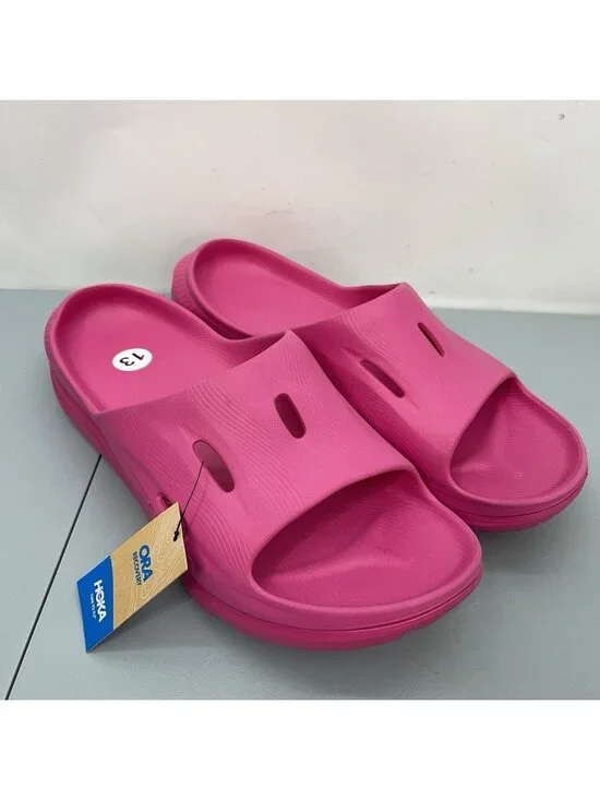 Hoka Ora Recovery Slide 3 Sandals Comfort Slip On Pink Mens 13