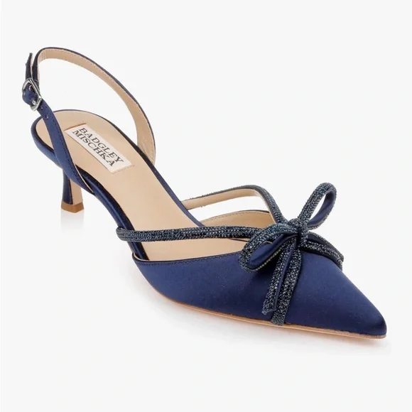Badgley Mischka Womens Angelina sling back