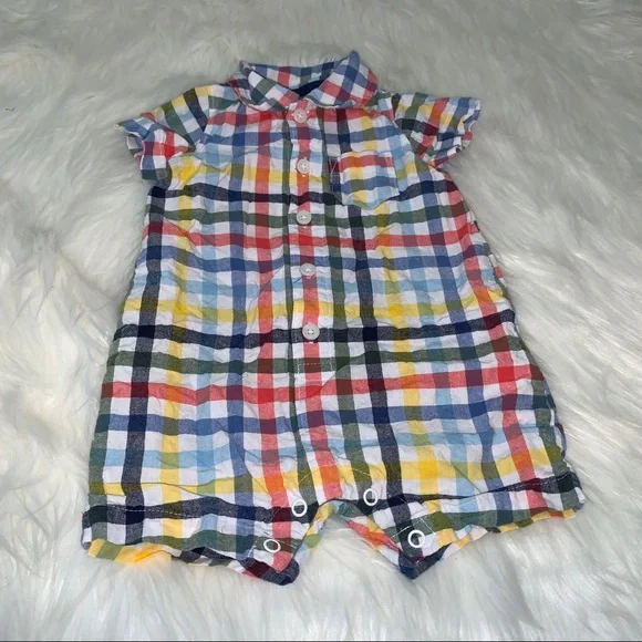 Carter’s plaid outfit - 6 months