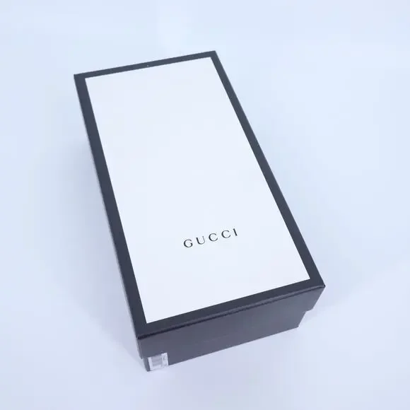 GUCCI Black and White Shoe Size Gift Box 6.5x12.25x4
