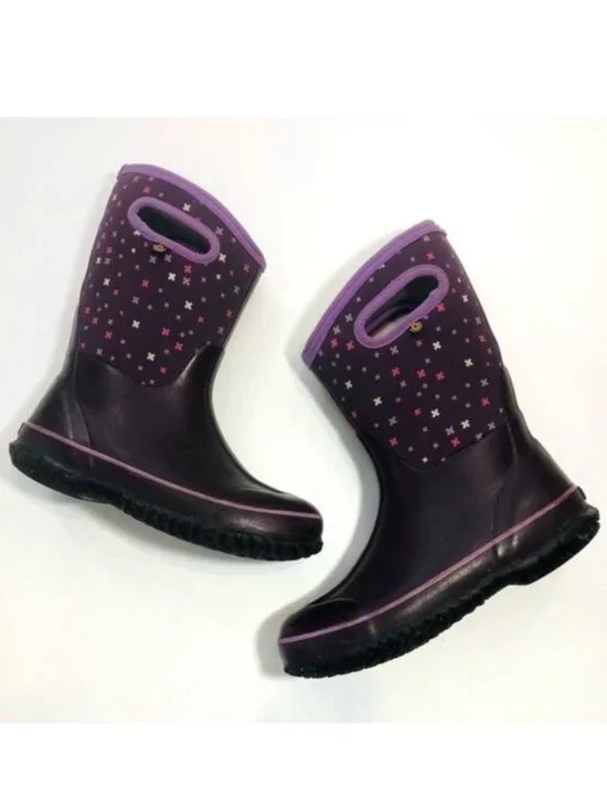 Bogs | Youth Purple K Classic Plus waterproof boots | Size 6
