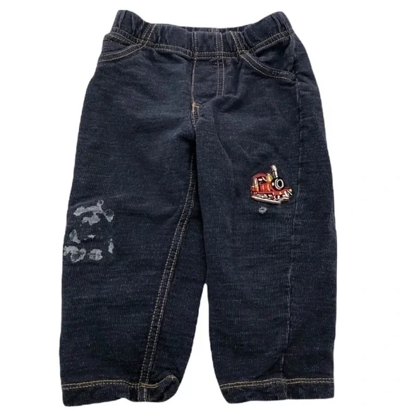 Carters Baby Toddler Dark Wash Jeans Train