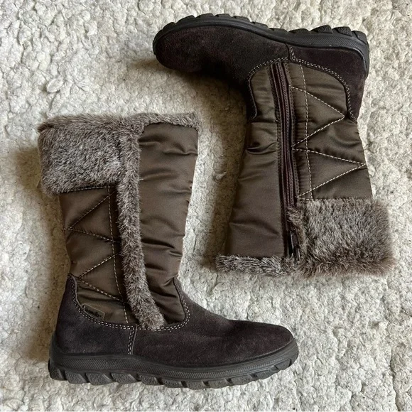 Ricosta Girls Haley Sympatex Waterproof Fashion Waterproof Brown Boots Size 29