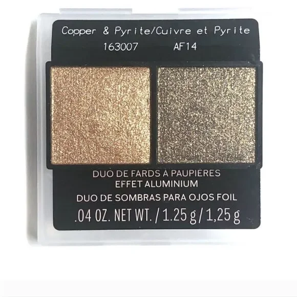 MARY KAY FOIL EYE SHADOW DUO IN COPPER AND PYRITE