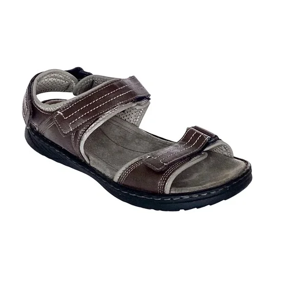 Eddie Bauer Mens Cabos V2 Brown Adjustable Strap Sport Sandals 310867 Size 9