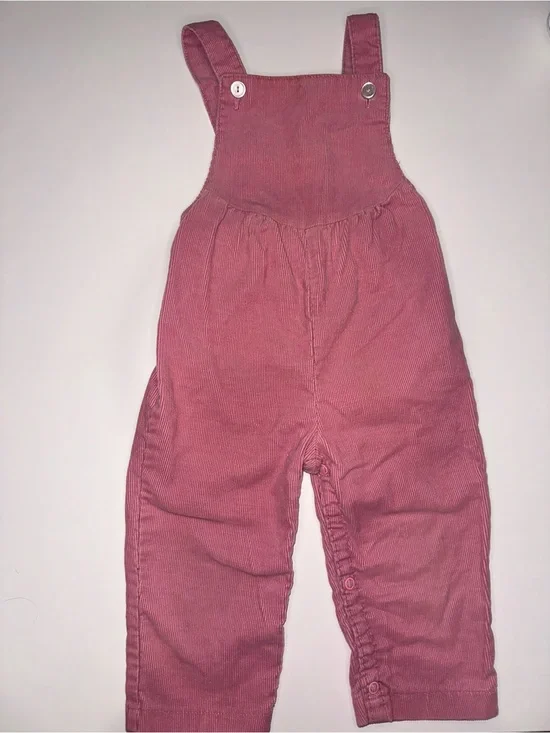 Vintage Carter's Dusty Rose Corduroy Overalls Size 24 Months