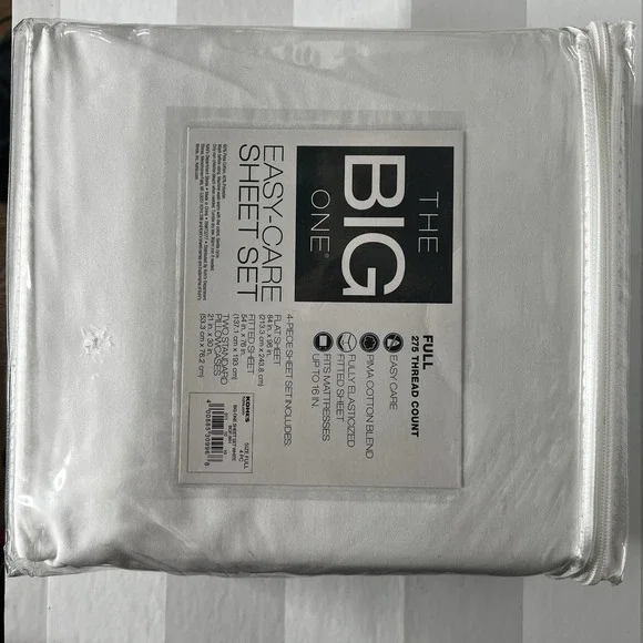 The Big One Full Sheet 4 pc Set - White