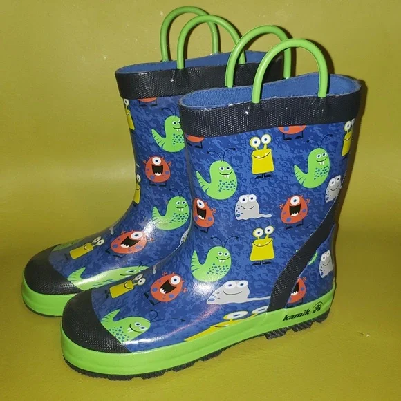 Kamik Boys Monster Rain Boots- Waterproof