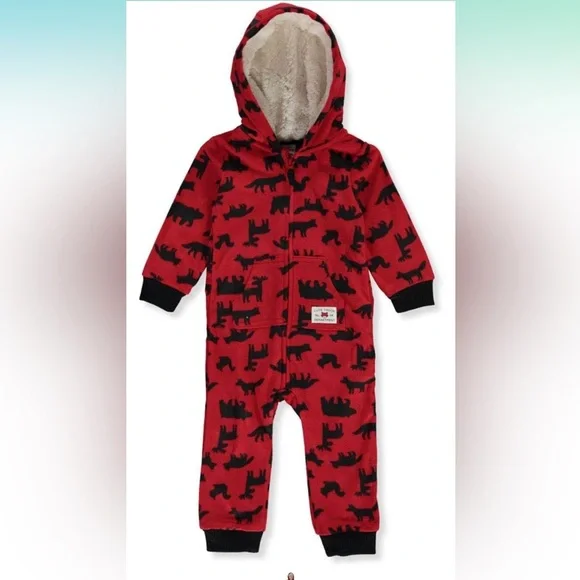 5 for $20‎ Carter's Fleece Hoodie Jumper Long Sleeve Zipper One Piece 9 months
