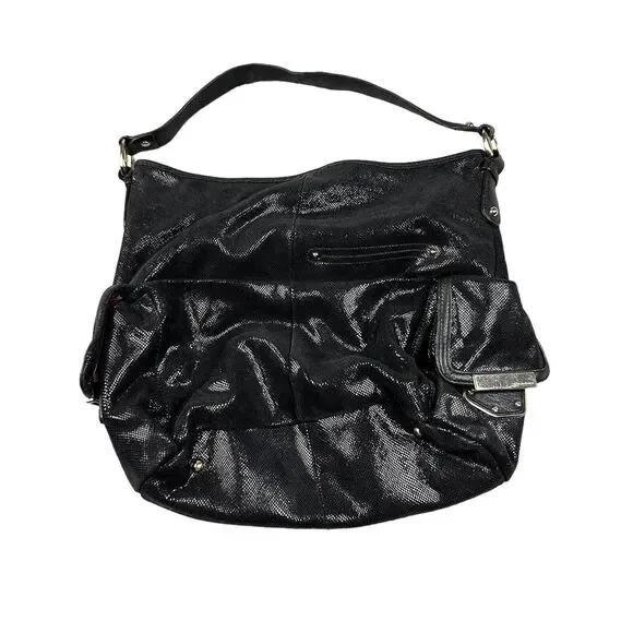 B. Makowsky Black Pearl Medium Rachel Tote‎ Bag