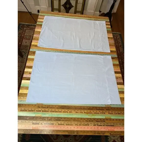 Cannon Royal Family Standard Pillowcase Blue Retro Ultra Percale Pair