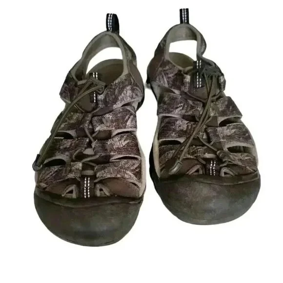 Keen Newport H2 Camo Waterproof Brown Outdoor Sandals 1022136 Men's Size 9