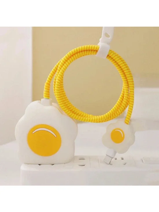 Eggy Breakfast iPhone Charger Cover Cable Protectors P31