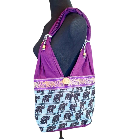 Jhola Elephant Print Shoulder Bag
