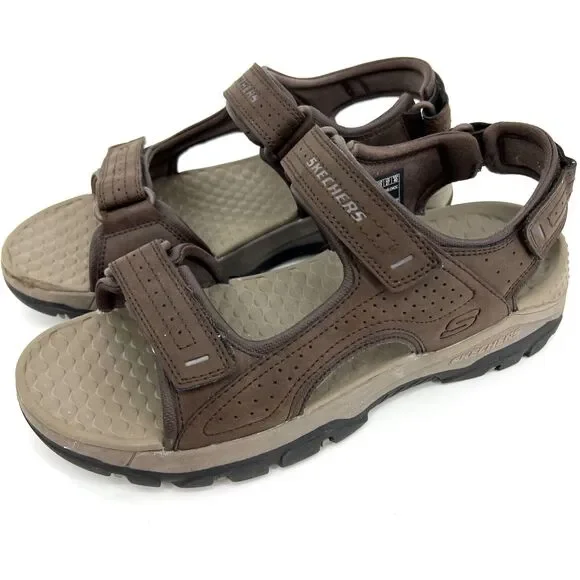 Skechers TRESMEN-GARO Mens Chocolate 204105/CHOC Relaxed Fit Sandals Size 9