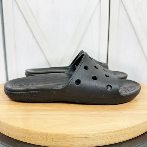 Crocs Classic Slide Sandals Black Unisex Size‎ 7 Men 9 Women