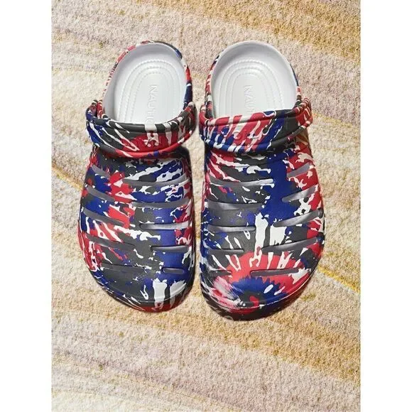 Nautica River Edge Tie-Dye clogs