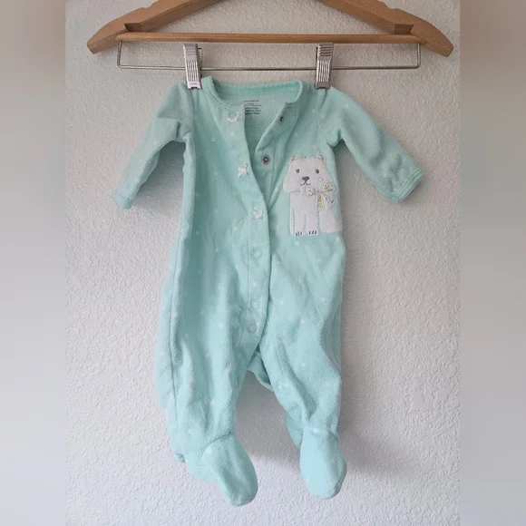 carters fleece sleeper, newborn