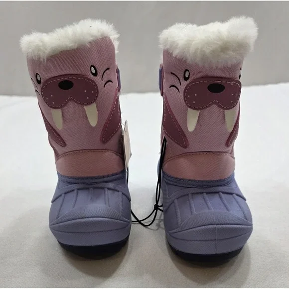 Cat & Jack Girl's Pink & Purple Winter Insulated Boots. New With Tags. Size 6