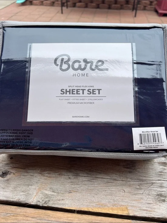 King Sheet Set - Navy Blue Microfiber