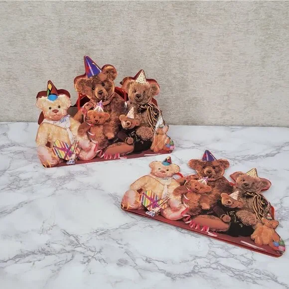 Vintage 90s Birthday Party Bears Gift Bags Lot Of 2