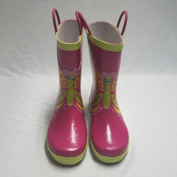 Kids Western Chief Butterfly Star-Pink Rain Boot