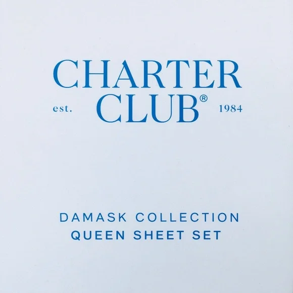 new RED CURRANT Charter Club Damask Solid 550 TC 100% Cotton QUEEN Sheet Set