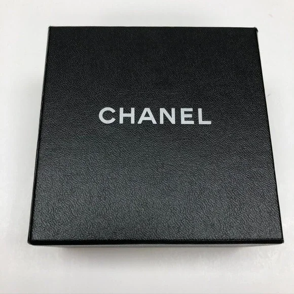 Authentic Chanel Gift Box Black Empty Storage Shopping Small 4.5x4.25x2.25