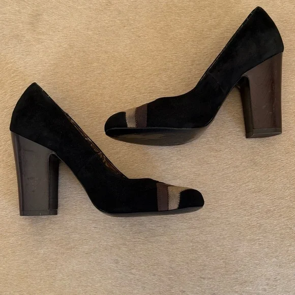Missoni for Target Black and Brown Heels with Chunky Heel