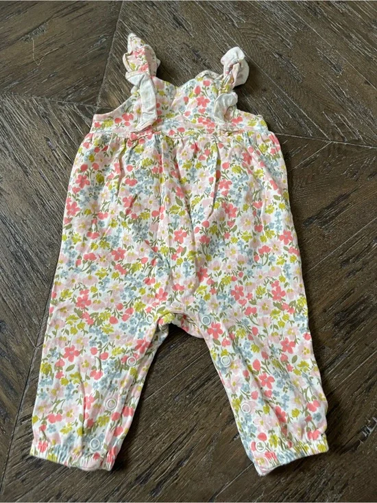 Carter's Floral Pink, Green & Blue Romper