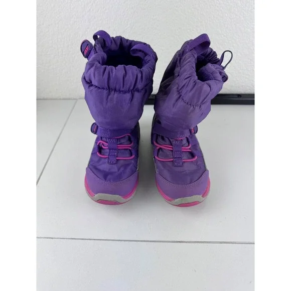Stride Rite Girls M2P Sneaker Boot Purple‎ Pink 200 Gram Insulation 8 Waterproof
