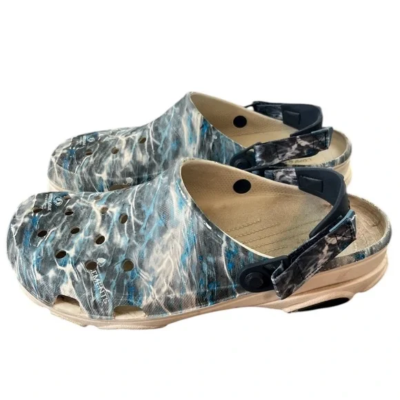 CROCS All Terrain Mens Mossy Oak Elements Clogs Elements Agra Steelhead Size 13