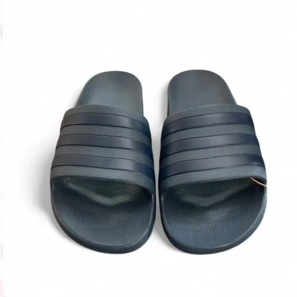 Adidas Monochrome Navy Blue Slides/Sandals Size US Men 13/ Women 14 (NWT)