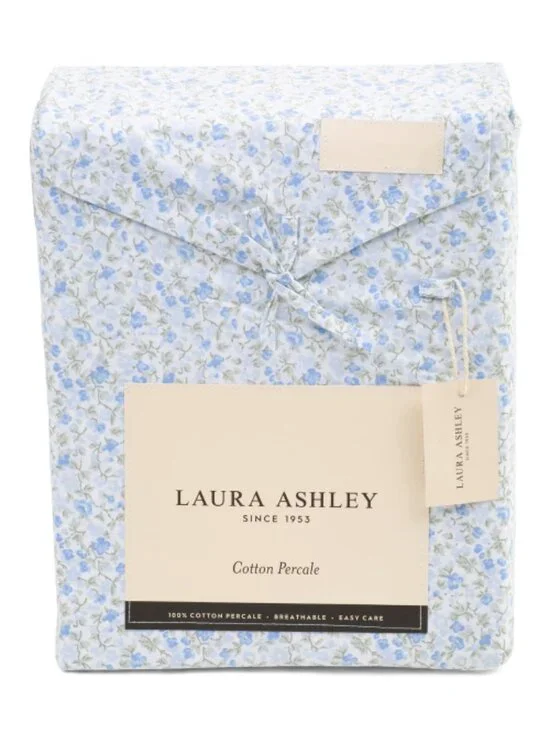 LAURA ASHLEY Cotton Floral Sheet Set