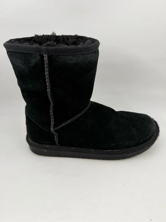 Koolaburra by Ugg Kids Koola Short -SZ 1- Black Suede Winter Snow Boots