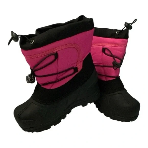 Itasca Kids Fuchsia and Black Snow Boots