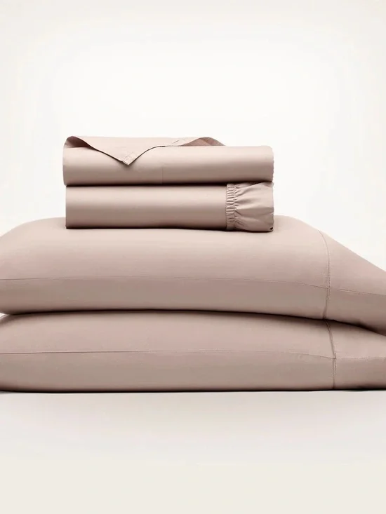 4 PC set QUEEN size boll & branch Signature fabric bed bedding dusty pink