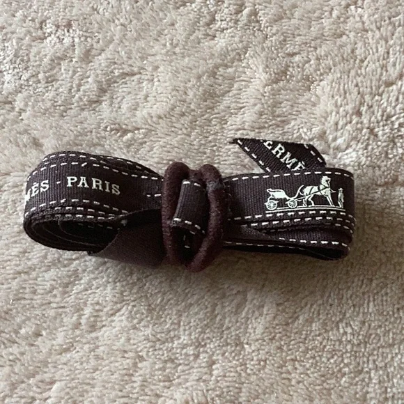 - Hermès Ribbon Authentic Brown Gift Wrapping 60”