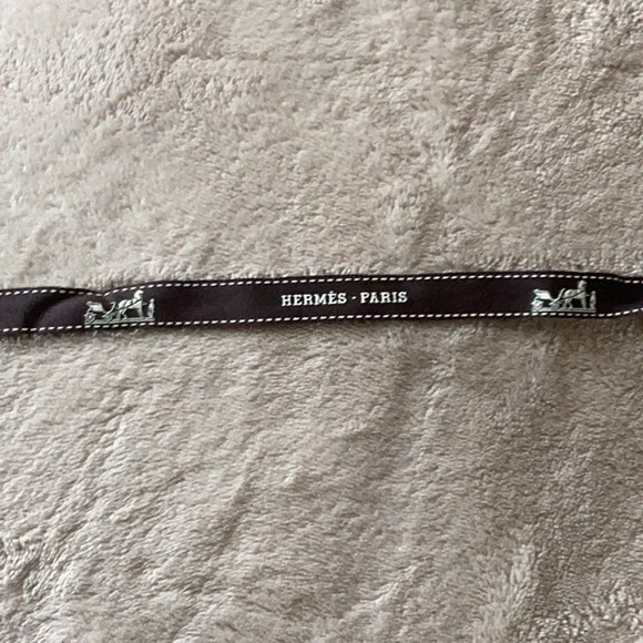 - Hermès Ribbon Authentic Brown Gift Wrapping 48”