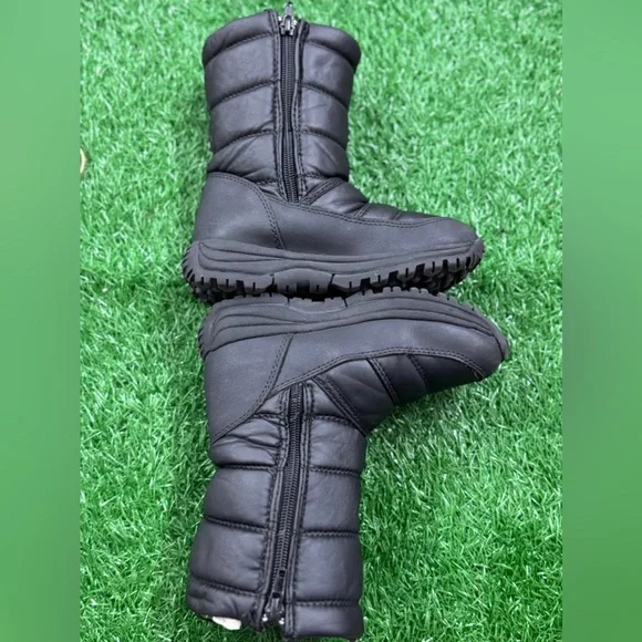 Magellan Kids Black Quilted Winter Boots Size 12D‎