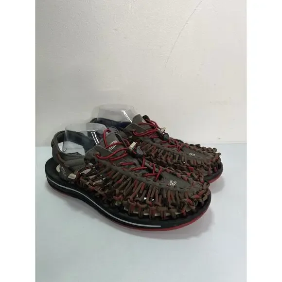 Keen Uneek Braided Fisherman Sandals Red Dahlia Raya Men's Size 10