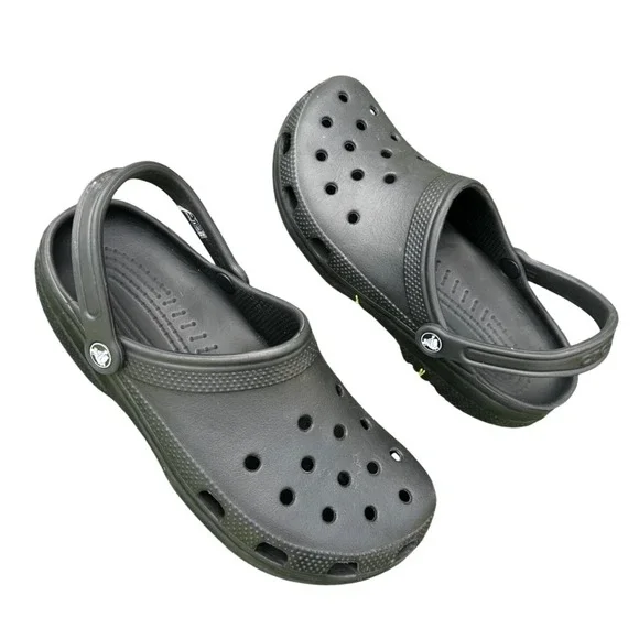 Crocs Adult Classic Clogs Unisex Size M10 W12 Black Sandals