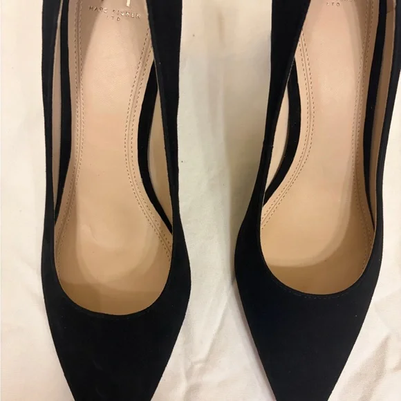 Marc Fisher Chic Black Suede Heels for Women